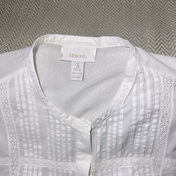 Chico's White Blouse - Picture 2 of 2